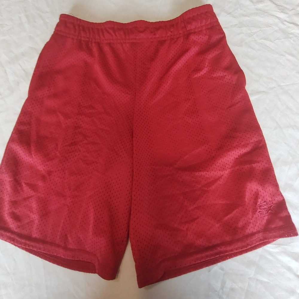 Starter Mesh Athletic Shorts Kids Size M 8‎ Red Excellent Breathable Basketball
